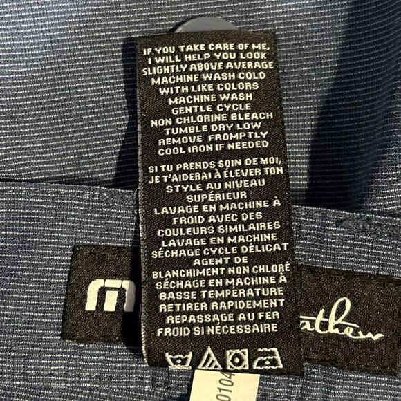 Travis Mathew Size 42 Blue Polyester Blend Performance Shorts Golf 10” Inseam - Picture 14 of 14